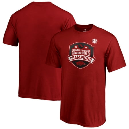 Arkansas Razorbacks Fanatics Branded Youth 2019 SEC Women's Indoor Track & Field Conference Champions T-Shirt -