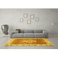 thumbnail image 3 of Ahgly Company Machine Washable Indoor Rectangle Abstract Yellow Modern Area Rugs, 8' x 12', 3 of 4