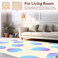 thumbnail image 2 of ODIKA 6'x9' Machine Washable Non-Slip Area Rug, Minimalist Boho Chic Ethereal Dreamy Mystical Artisan High Traffic Rug with Pad, Ivory, 494783, 2 of 8