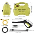 thumbnail image 4 of eccomum Máquina de limpieza, coche motor de inducción a presión portátil a prueba de agua 1300 Psi máximo. Pulverizador ajustable Presión de presión ipx5 con pulverizador ajustable, 4 of 8