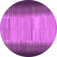thumbnail image 1 of Ahgly Company Indoor Round Abstract Purple Contemporary Area Rugs, 6' Round, 1 of 4