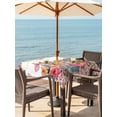 thumbnail image 2 of Easter Outdoor Tablecloth - 60x60 Inch Square Dining Table Cover, Spring Floral Watercolor Easter Eggs Bunny Flower Bow Waterproof Outdoor Table Cloth with Umbrella Hole & Zipper for Picnic/Patio, 2 of 7
