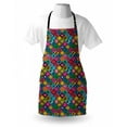thumbnail image 3 of Southwestern Apron Patchwork Style Pattern in Hand Drawn Style Symbols and Patterns Boho Hippie, Unisex Kitchen Bib Apron with Adjustable Neck for Cooking Baking Gardening, Multicolor, by Ambesonne, 3 of 3