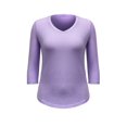 thumbnail image 1 of Playera George Talla G Cuello V Diseño Sólido Lila, 1 of 4