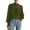 Army Green, variant on PRETTYGARDEN Business Casual Tops for Women Frill Neck Satin Long Sleeve Shirts Work Office Fall Outfits