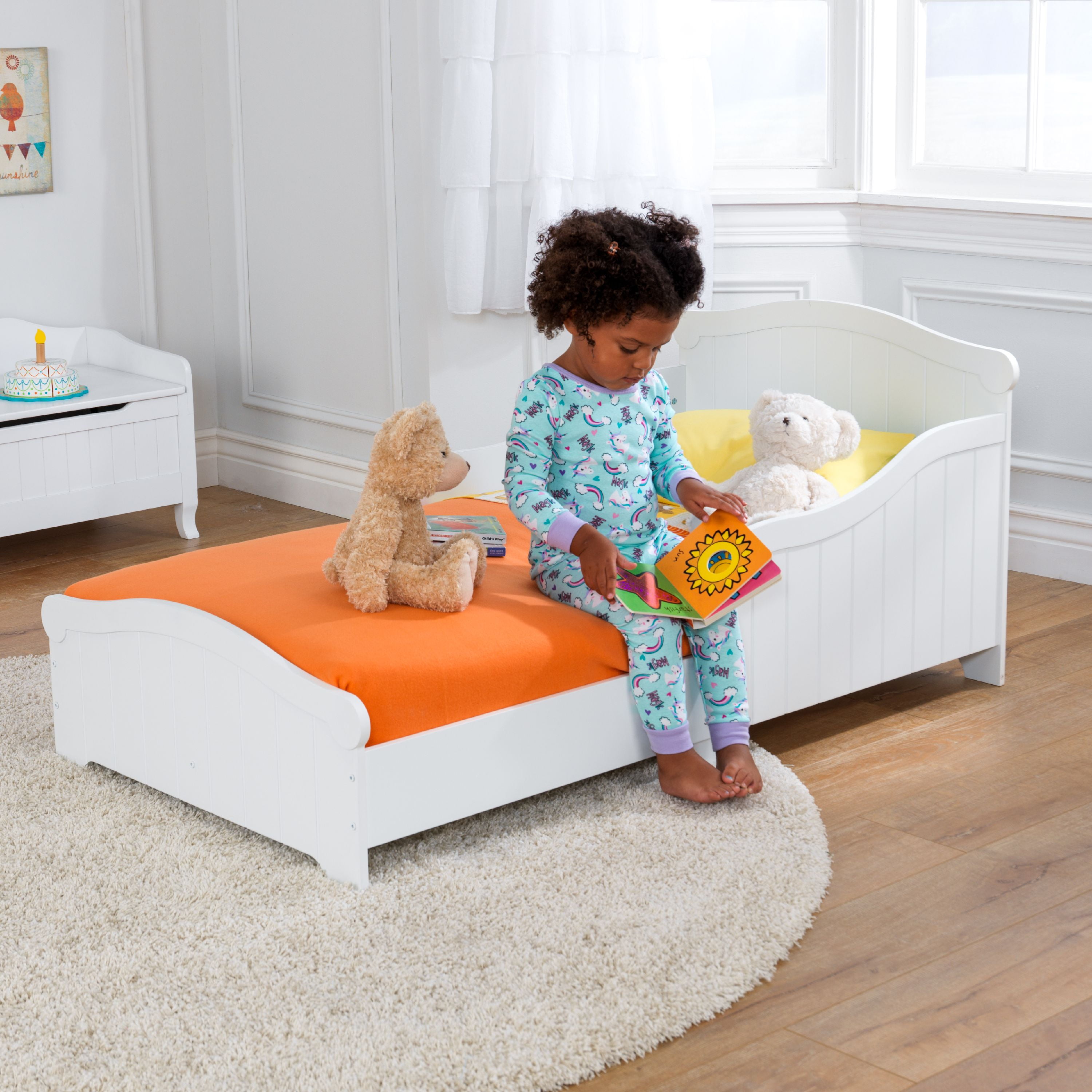 Nantucket Toddler Bed Low To Ground Side Rail Sy White Nantucket Toddler Bed Low To Ground Side Rail Sy White Wainscotting New