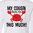 thumbnail image 4 of Inktastic My Cousin Loves Me Boys Long Sleeve Youth T-Shirt, 4 of 5
