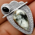 thumbnail image 2 of Astrophyllite - Russia & Black Onyx 925 Sterling Silver Pendant Jewelry P-1338 SDP113055, 2 of 4