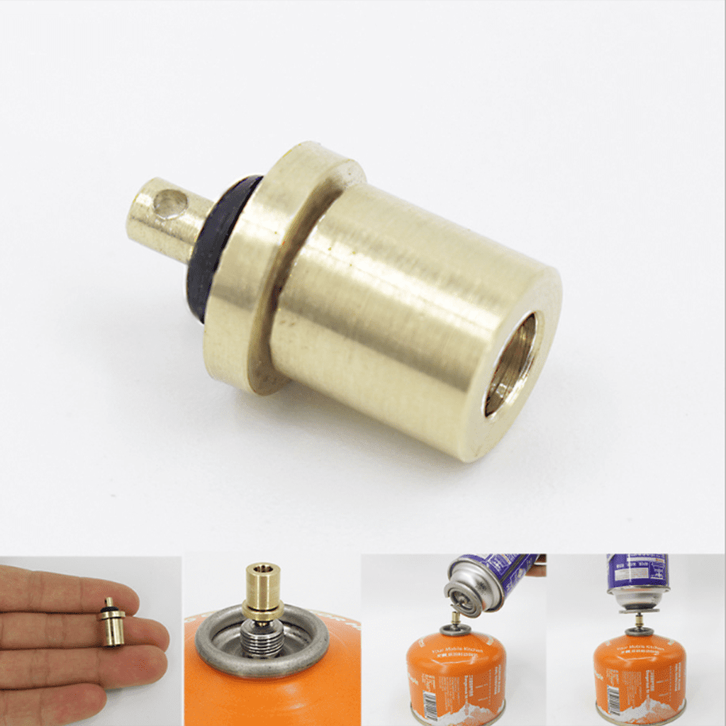 Gas Refill Adapter Filling Butane Canister Valve for Outdoor Camping Stove 