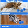 thumbnail image 4 of Interactive Cat Toys 2.0,Smart Self Rolling Ball Cat Toy with Colorful Light,USB Rechargeable,Automatic Power Cat Moving Rotating Ball for Bored Indoo, 4 of 5