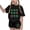 Black, variant on Clothes for Girls 7-8 Sets Summer Sets for Girls Children's St. Patrick's Day Printed Short Sleeve Round-Neck Shirts Two-Piece Set for Kids(4-16 Years)