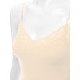 thumbnail image 5 of Bozzolo Women Junior & Plus Adjustable Spaghetti Strap Lace Trim Tunic Tank Top Camisoles, 5 of 5