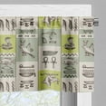 thumbnail image 5 of Ambesonne Egyptian Valance & Curtain, Hieroglyphs Animals, 55"x45", Reseda Green, 5 of 6