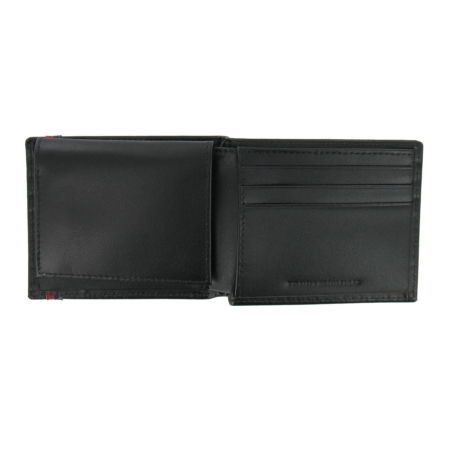Tommy Hilfiger Men's Bi-Fold Wallet 2-Fold (Black)