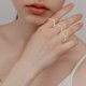 thumbnail image 4 of Nuevo juego de anillos dorados para mujer Anillos geométricos vintage para los dedos Joyería moderna para mujer, 4 of 8