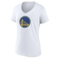 thumbnail image 2 of Women's White Golden State Warriors Alternate Logo V-Neck T-Shirt, 2 of 3