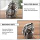 thumbnail image 3 of Metal Piggy Bank, Animal Shape Piggy Bank, Owl Piggy Bank For Kids And Adult Coin Collection1pcs-silver, 3 of 5
