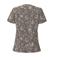 thumbnail image 4 of Naloa Retro Bunny Print T-Shirts Short Sleeve V Neck Tees for Women Fashion Tops Trendy Lightweight Soft Casual Summer Outfits Clothes, 4 of 5