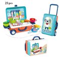 thumbnail image 2 of Ensemble de 23 Pcs Valise Jouet de Cuisine Éducatif Cuisine Jeu d'Imitation Pile de Cuisine Ensemble de Jeu, 2 of 10
