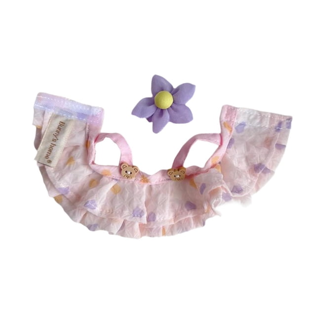 Pato de peluche de 15 cm, ropa, accesorios para fotos, suave, lindo, elegante, juego de simulación, disfrazarse rosa
