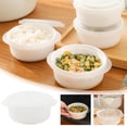 thumbnail image 2 of Binwennn Portable Round Microwave Lunch Lunch Refrigerator Removable Draining Fresh Keeping Worker Student Lunch Food Storage Containers for Fridge Airtight Bread Storage Containers Acrylic Storage, 2 of 8