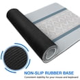 thumbnail image 6 of Long Mouse Pads for Desk,Blue Geometric Striped Pattern Desk Mats on Top Of Desks, Desk Mouse Pad Extra Large with 3mm Non-Slip Base and Stitched Edge for Gaming,Office,Work,Home 35.4"x15.7", 6 of 6