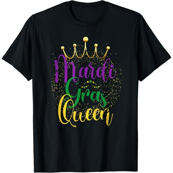 Carnival Celebration Gift Party Costume Queen Mardi Gras T-Shirt Shirts