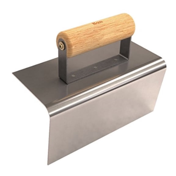 bon 12-411 8-inch by 4-inch stainless steel outside step tool with 4-inch lip and 1/2-inch radius