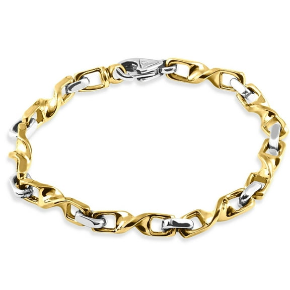 Pompeii Men's 14k Gold (36gram) or Platinum (58gram) 6mm Link Bracelet 8.5" (,)