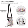 thumbnail image 6 of HELLHERO Rabbit Easter Egg Pattern Travel Crossbody Purse with Zipper Closed for Travel, 6 of 7