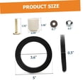 thumbnail image 3 of 5 Sets Toilet Sealing Kit Bolts Rv Toilet Repair Seal Toilet Kit Rv Seals Gasket Rv Gasket Rv Seal Ring Rv Toilet Gasket Seal Rv Toilet Replacement Rv Toilet Ring Seal Plastic, 3 of 9
