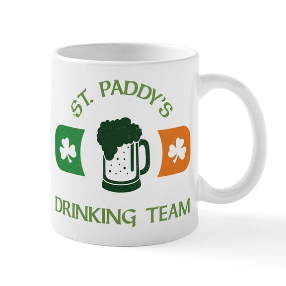 CafePress - St. Paddy's Drinking Team - 11 oz Ceramic Mug - Novelty Coffee Tea Cup