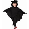 thumbnail image 4 of Disfraz de murciélago para carnaval infantil, capa de murciélago con capa y guantes, disfraz de vampiro, disfraces de cosplay, disfraces de carnaval para niñas y niños de 3 a 13 años., 4 of 5