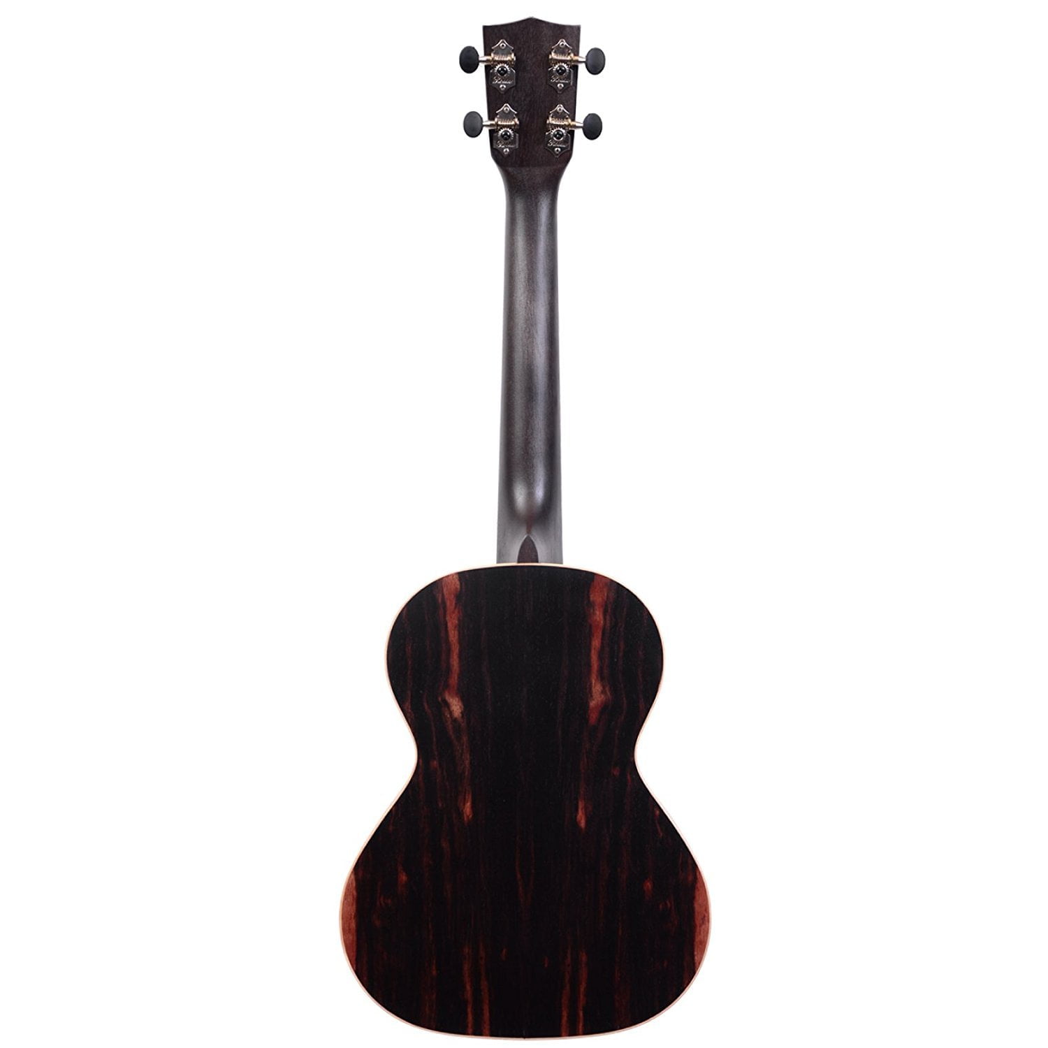 Kala KA-EBY-T Striped Ebony Tenor Ukulele Bundle with Gig Bag, Tuner, Austin Bazaar Instructional DVD, and Polishing Cloth