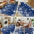 thumbnail image 6 of 3x5 Area Rugs, Navy Blue Coastal Non-Skid Rubber Backing Large Rectangle Rugs - Living Room Bedroom Home Office, Starfish Coral Ocean Conch Sea Nautical Indoor Floor Mat Carpets Washable Rug, 6 of 9