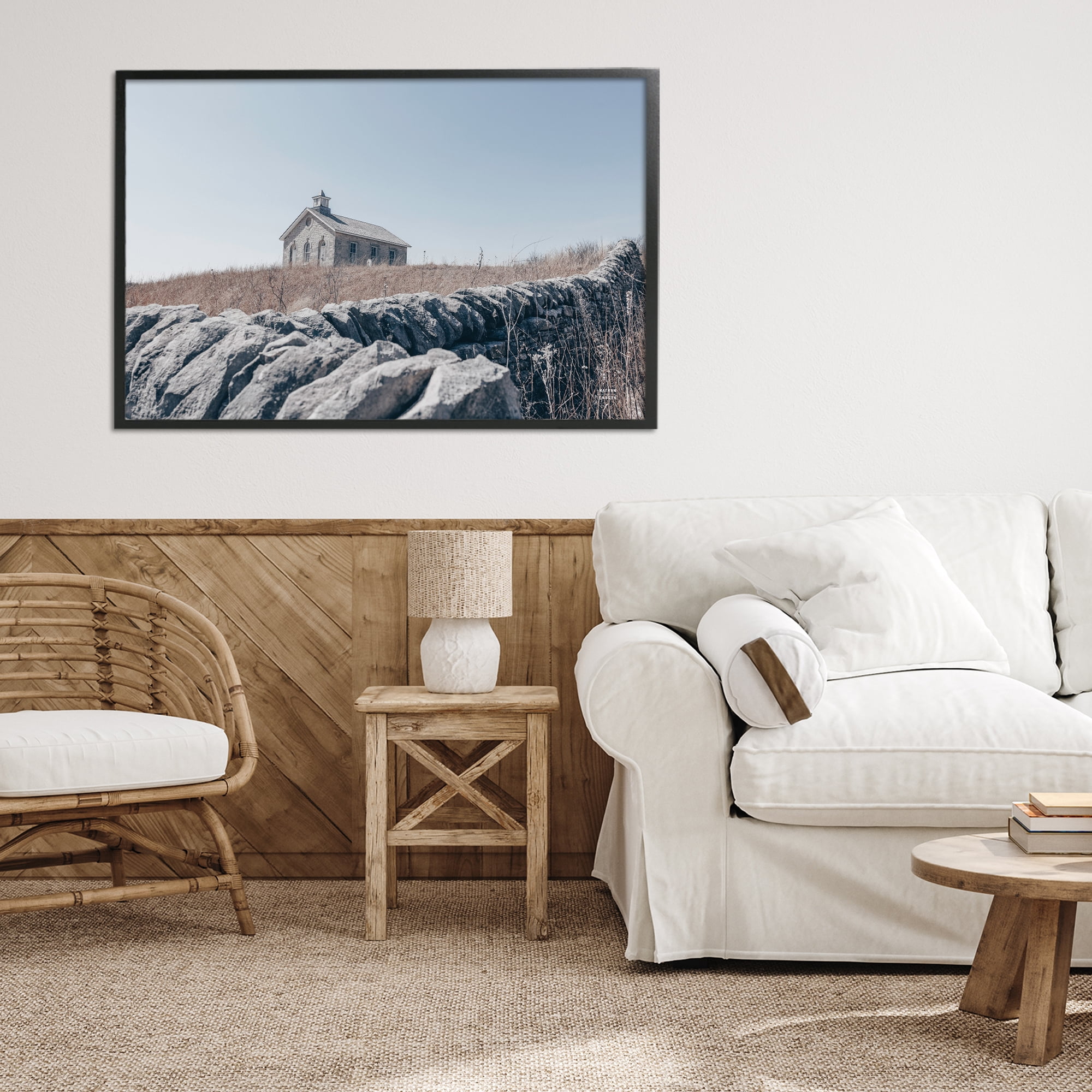 Stupell Industries One Room Schoolhouse Black Framed Giclee Art, design by Nathan Larson