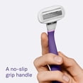 thumbnail image 6 of Flamingo Women's Razor Shaving Set with Razor Handle and 5-Blade Razor Cartridges, Electric Orchid, 4 Piece, 6 of 10