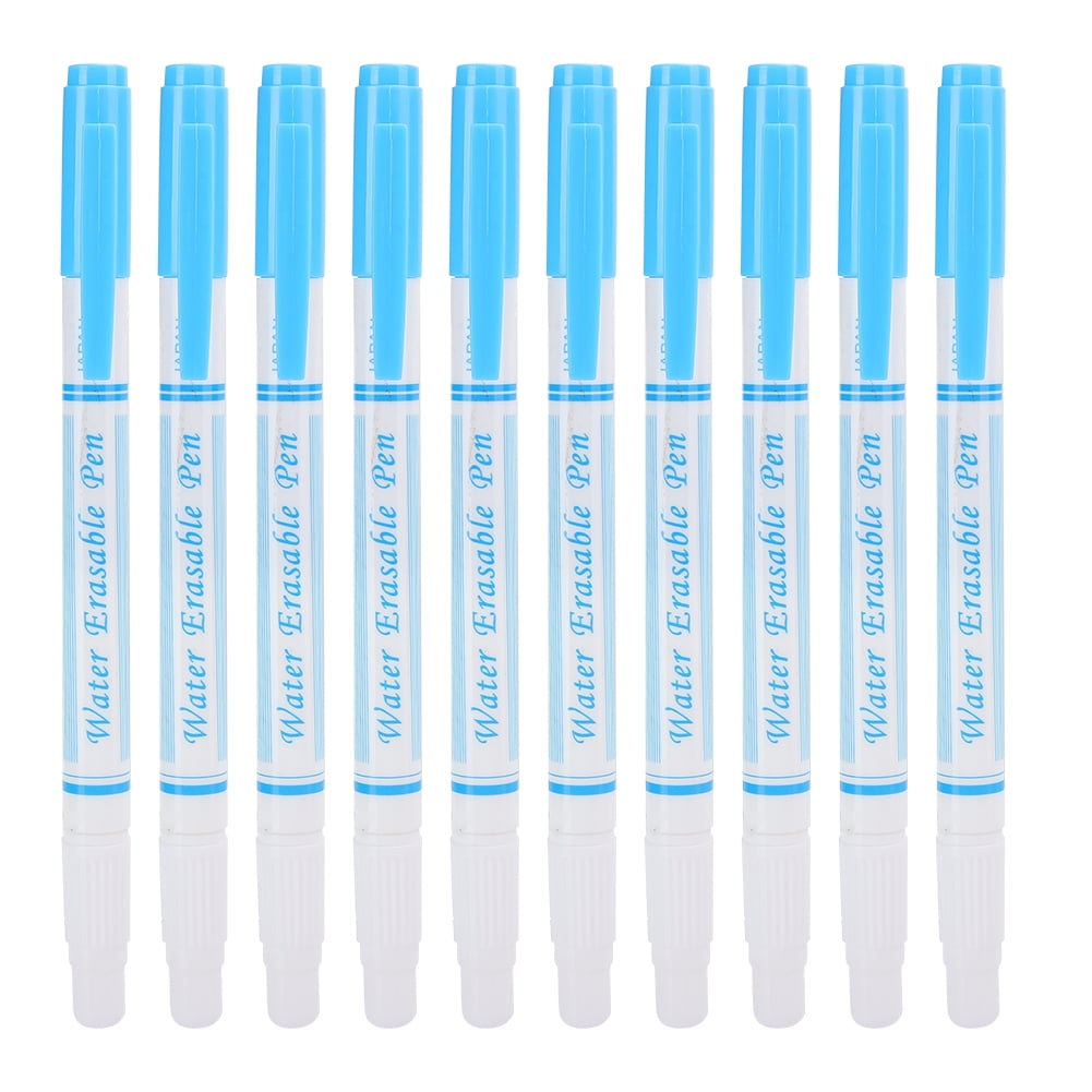 10 Stylos Marqueurs De Tissu Effaçables – Double Pointe Pour Couture, Broderie Et Patchwork