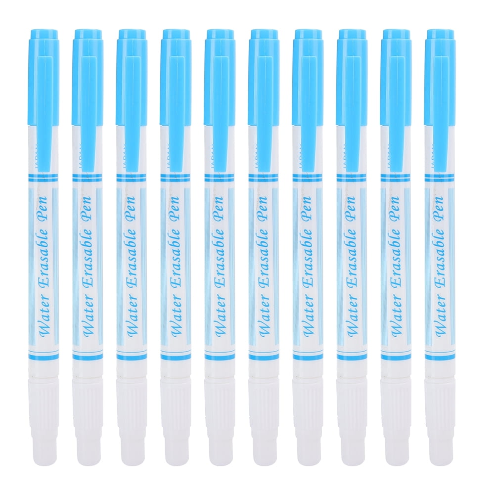 10 Stylos Marqueurs De Tissu Effaçables – Double Pointe Pour Couture, Broderie Et Patchwork