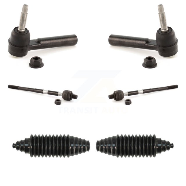 Transit Auto Front Steering Tie Rod End & Boot Kit for Car GMC Acadia Buick Enclave Chevrolet Traverse Saturn Outlook Limited - Left Right Side (Driver Passenger) KTB-100090