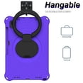thumbnail image 4 of Kids Case for Samsung Galaxy Tab A7 10.4" 2020 SM-T500 / SM-T505 with Pencil Holder/Multi-Function Kickstand-Handle/Shoulder Strap, Protection Duty Shockproof Silicone Cover - Purple, 4 of 7