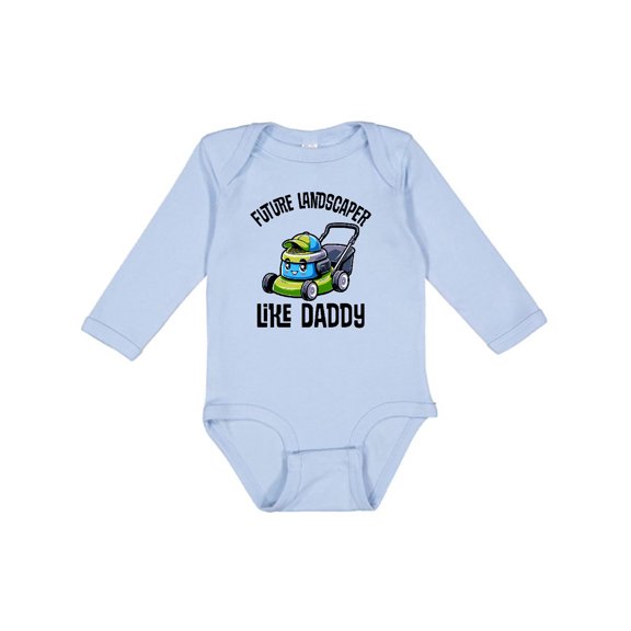 Inktastic Future Landscaper Like Daddy Boys Long Sleeve Baby Bodysuit