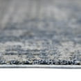 thumbnail image 3 of 8' Gray and Orange Abstract Power Loom Runner Rug, 3 of 9