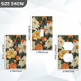 thumbnail image 7 of Yayeee Duplex Wall Plate 1-Gang 4.5"x2.7" Home Receptacle Light Switch Decorative Outlet Cover, Bright Floral, 7 of 7