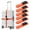Orange, variant on Luggage Nylon Straps with Quick Release Buckle Utility Straps for Travel Packing Outdoorsports 6 Pack 2.5 x 150cm (Black)