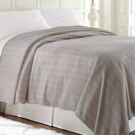 Amrapur Overseas Inc. Allure Plush Damask Stripe Blanket