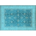 thumbnail image 1 of Ahgly Company Indoor Rectangle Oriental Light Blue Traditional Area Rugs, 2' x 3', 1 of 4