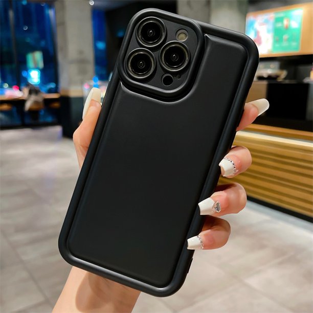 Funda Blanda De airbag De color Sólido Simple , De Teléfono Totalmente A Prueba De Golpes Adecuada Para iPhone 11 12 13 14 pro max x xr