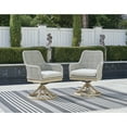 thumbnail image 6 of Signature Design by Ashley Seton Creek Outdoor Swivel Dining Chair (Set of 2), Gray, 6 of 8