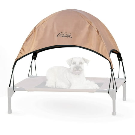 UPC: 0655199016365 | K&H Pet Products Pet Cot Canopy (Cot Sold Separately) Tan Medium 25 X 32 Inches